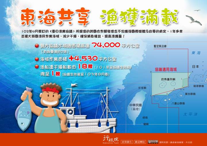 「東海共享 漁獲滿載」文宣廣告 