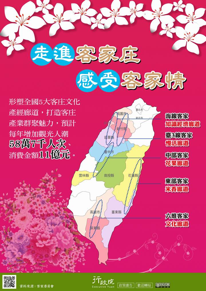「走進客家庄 感受客家情」文宣廣告 