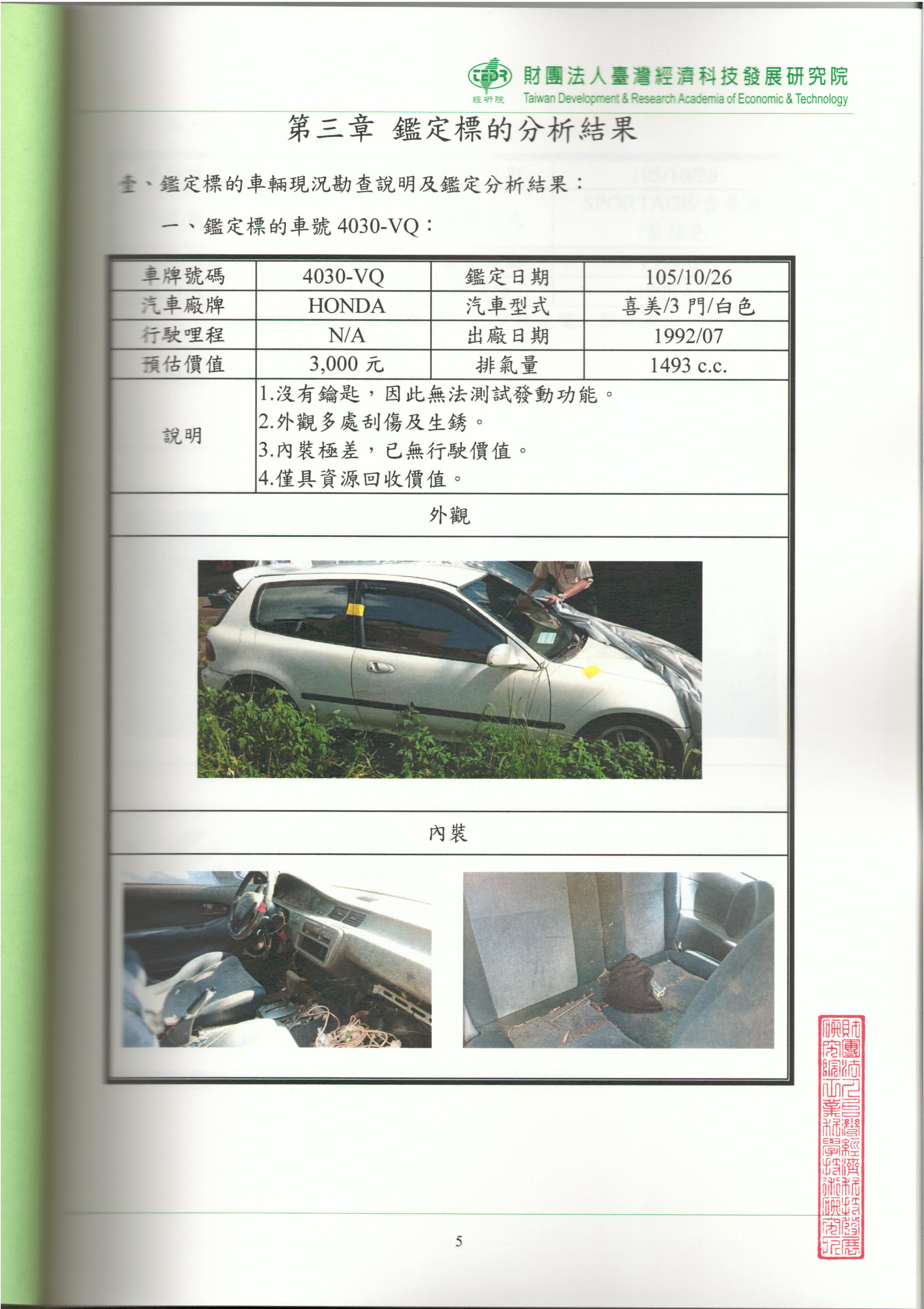 價值鑑定研究報告書-第5頁
