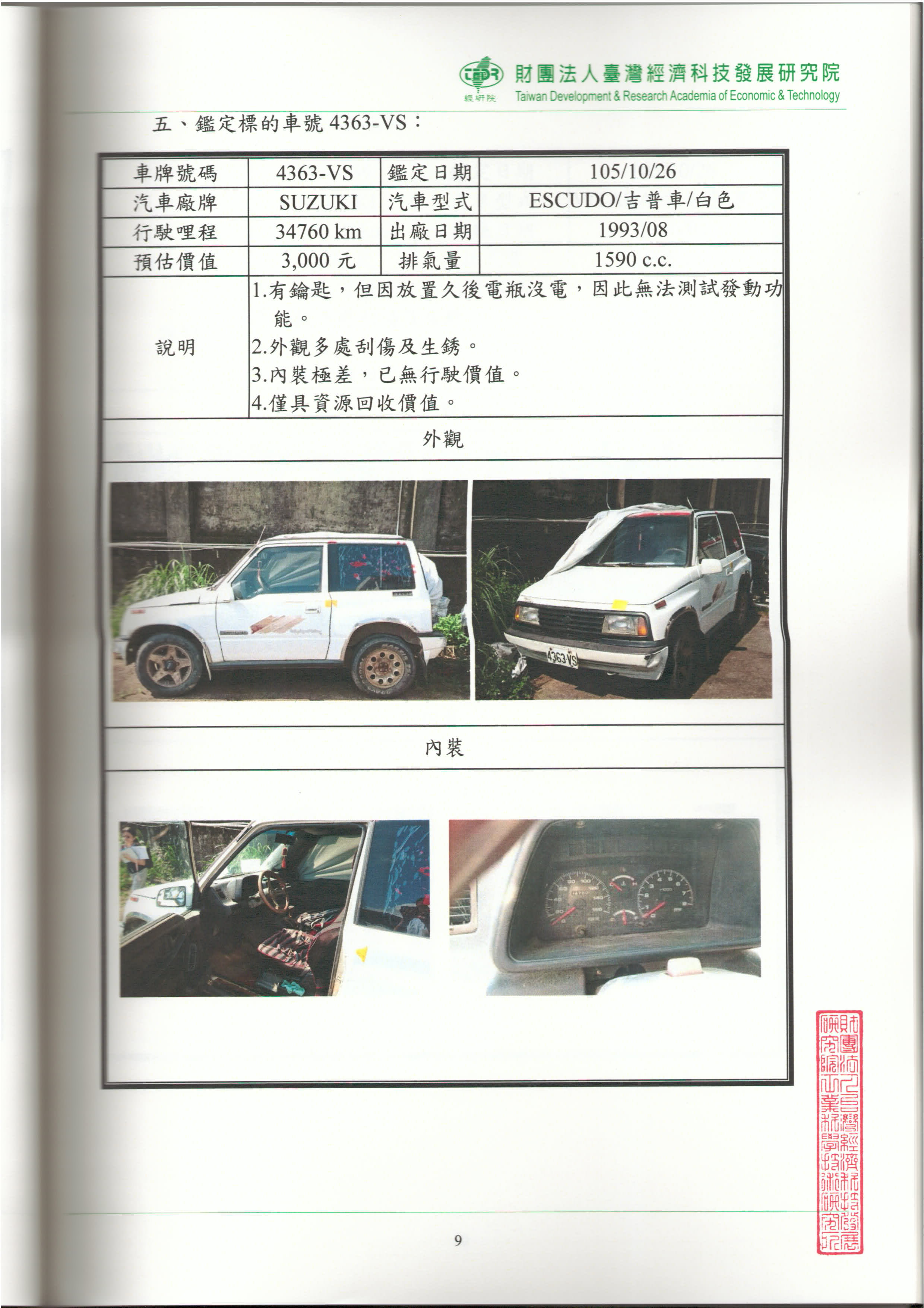 價值鑑定研究報告書-第9頁