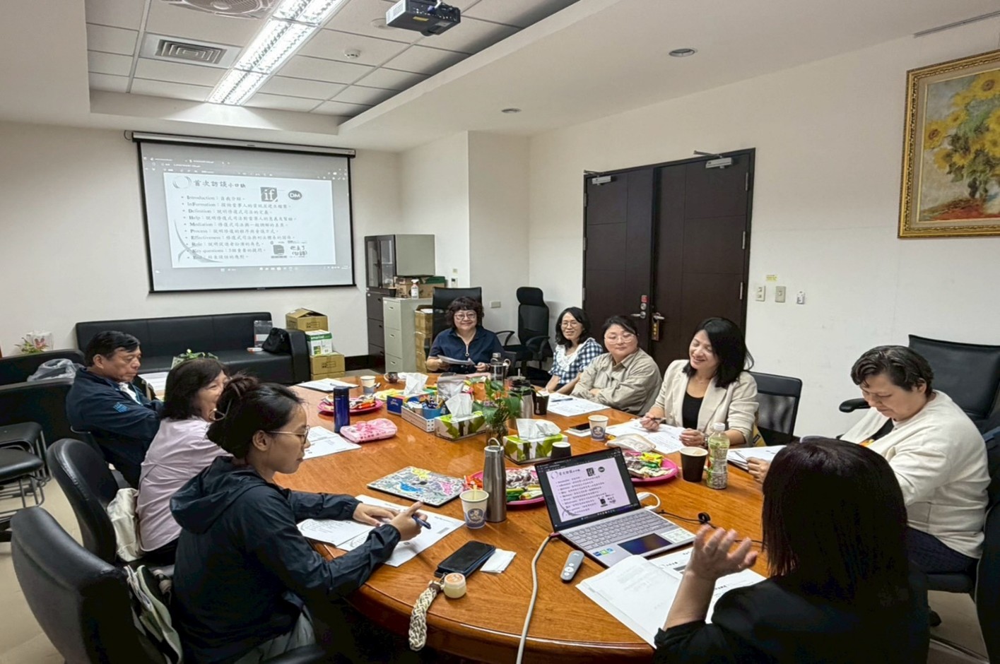 許瑛玿督導帶領溫習修復促進導引技能