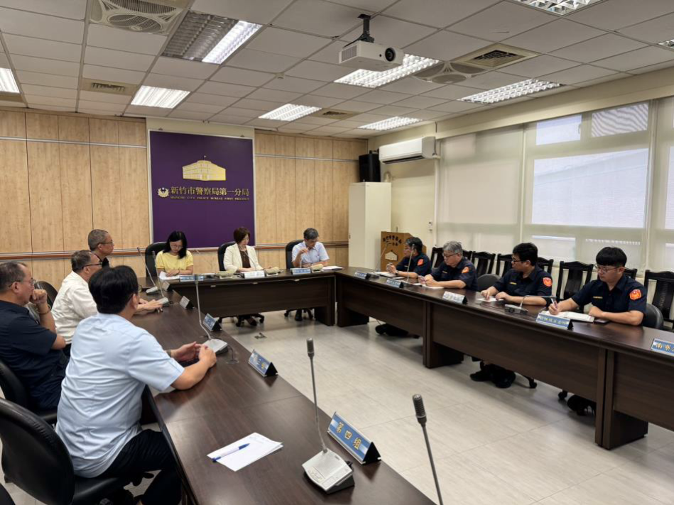 1150605新竹地檢署柯宜汾檢察長率隊訪視新竹市各警分局完成轄內分區選舉查察座談新聞
