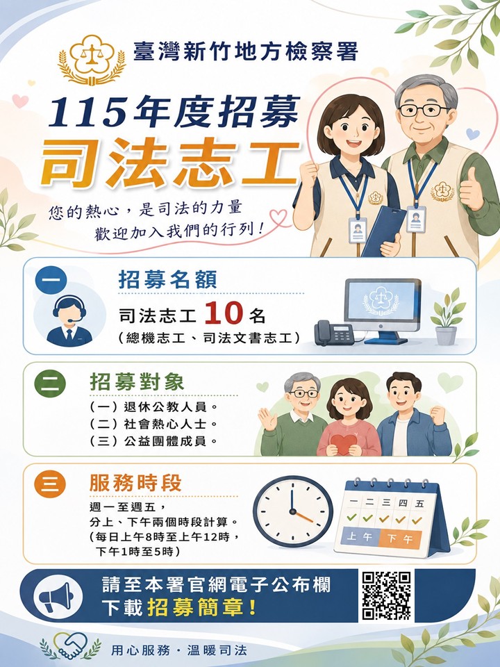 115志工招募海報
